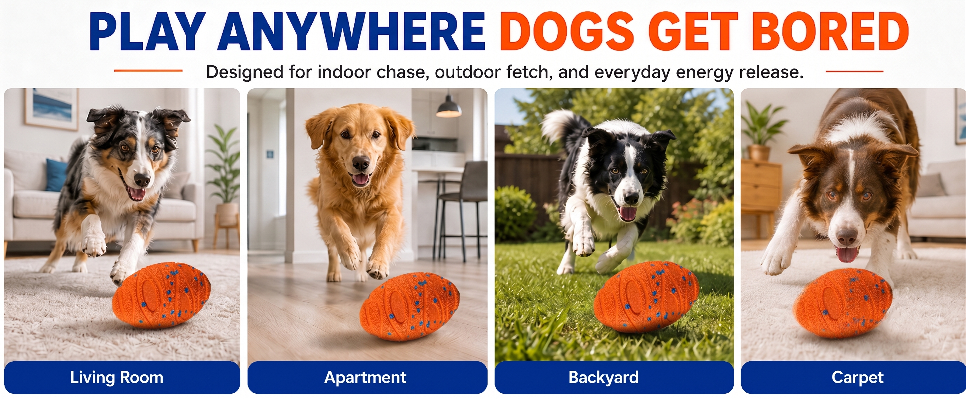 Whaleon Interactive Dog Ball — Smart Escape-Motion Football Toy